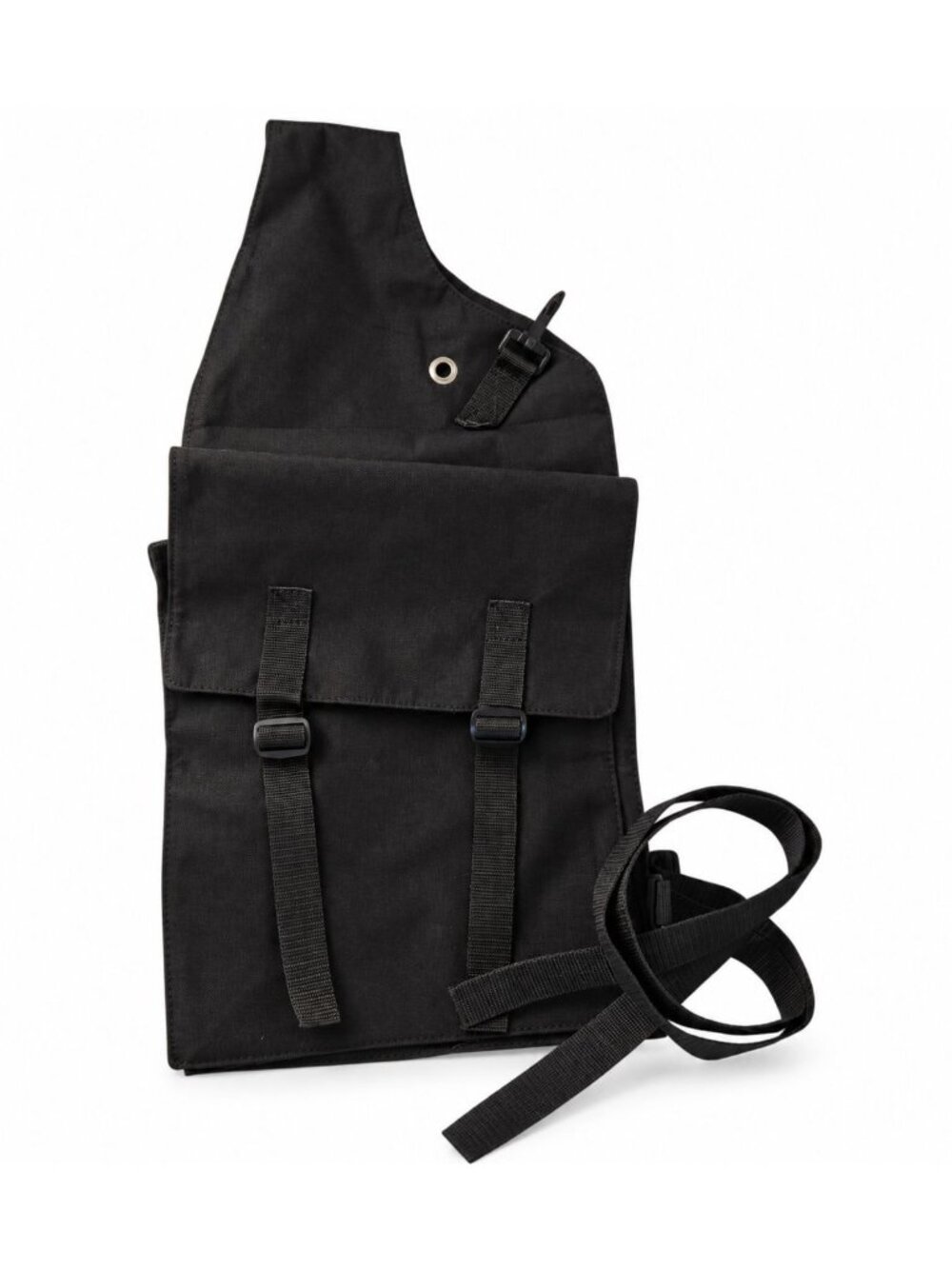 Formay Black Nylon Western Horn Saddle Bags 9.5"W x 12"H With Adjustable Straps